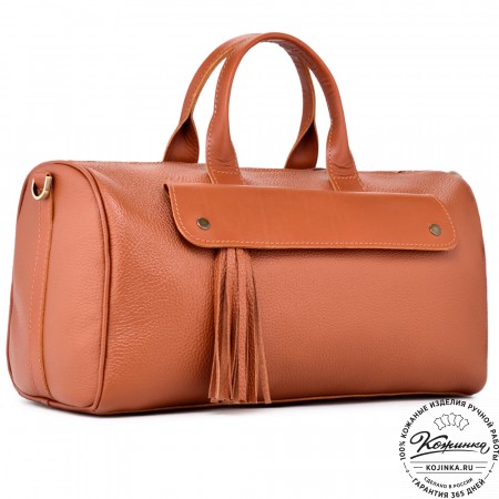 Женская кожаная сумка "Византия" (рыжая)